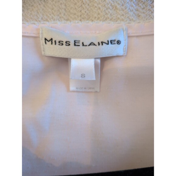 Miss Elaine Nightgown SM Pink Brushed Back Satin Maxi Embroidered Yoke Cozy - Picture 7 of 9